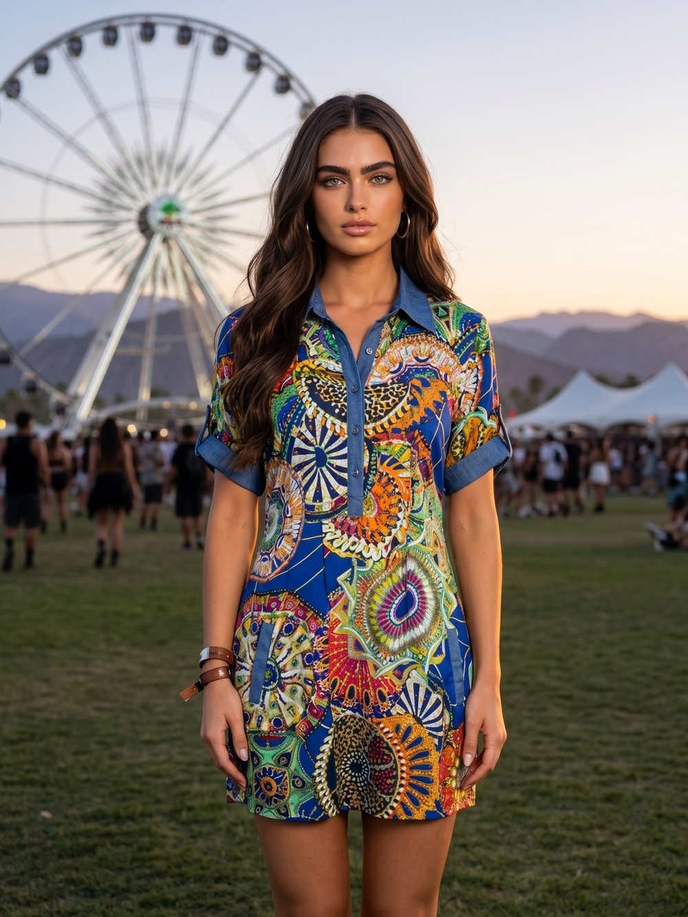 VivI Dress, L, Multicolor P2P 21”